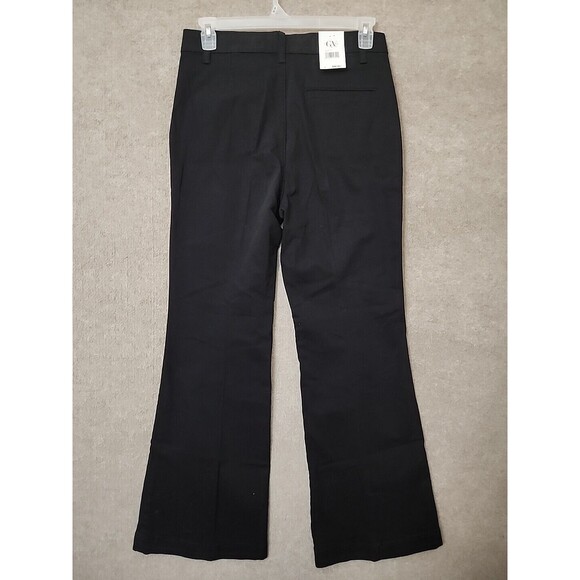 Gloria Vanderbilt Flare Jeans Womens 12 Black Trouser Leg Stretch NEW - Picture 5 of 10